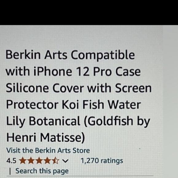 BERKIN ARTS compatible iPhone 12Pro Case Silicone Cover Screen Protector - Picture 11 of 15